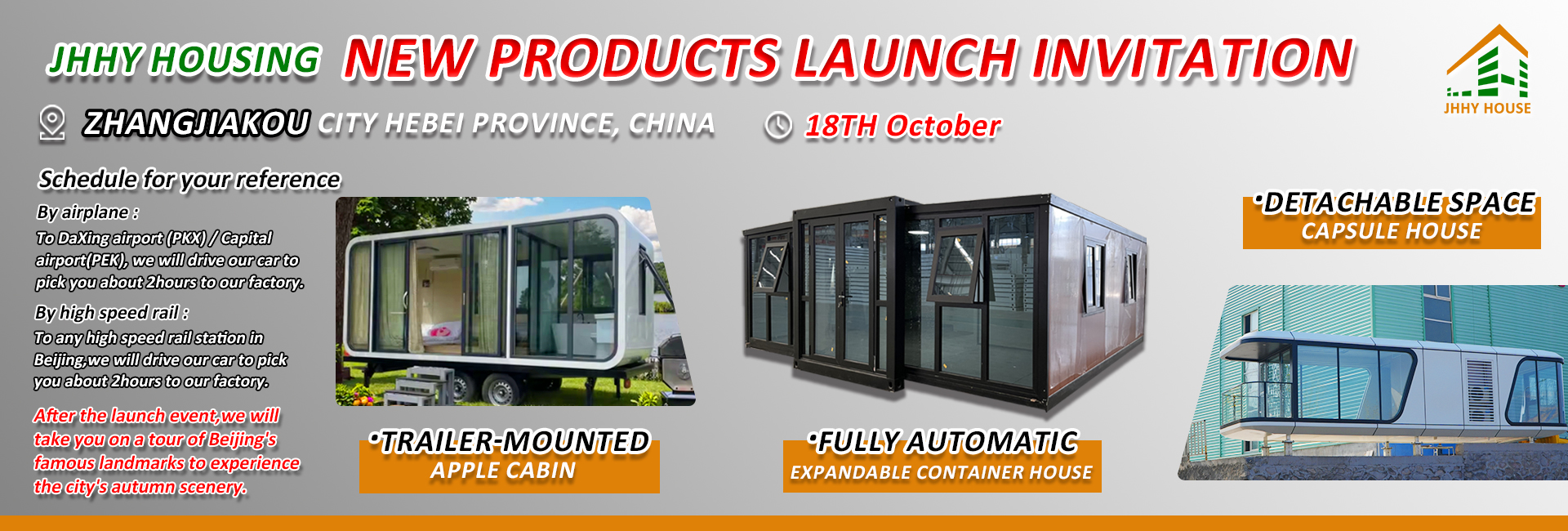 Global Launch Event, Container House, Factory