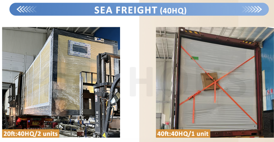 Container Home Installation Costs Crane placing a container home on a foundation